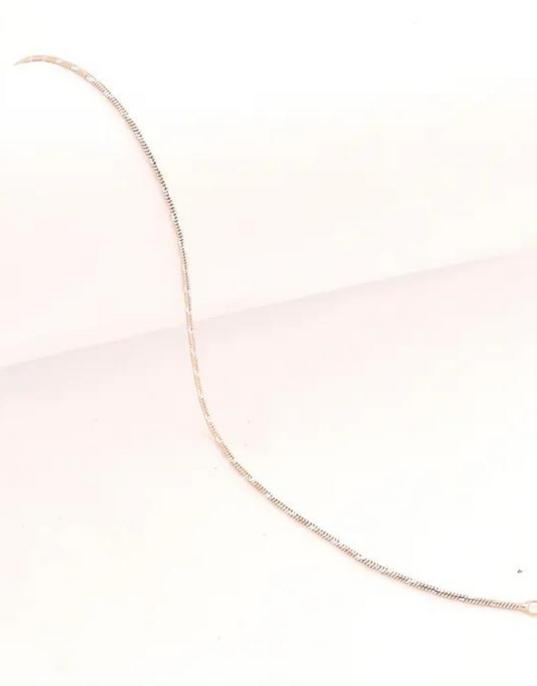 Minimal Simple Rose Gold Chain Anklet