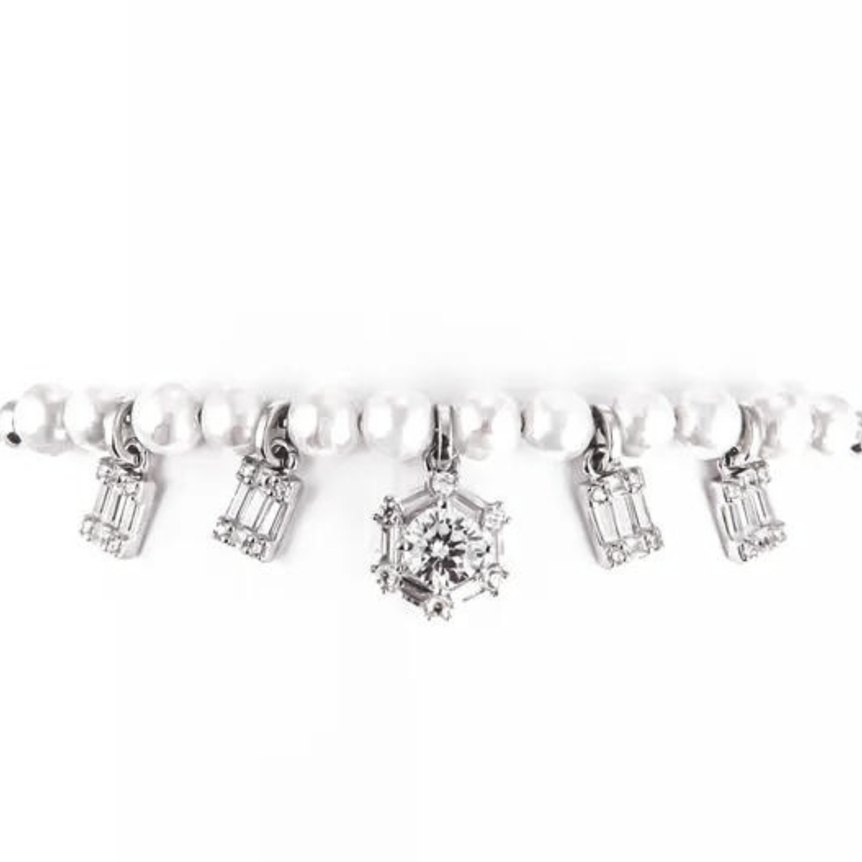 Silver Pearlish Bracelet