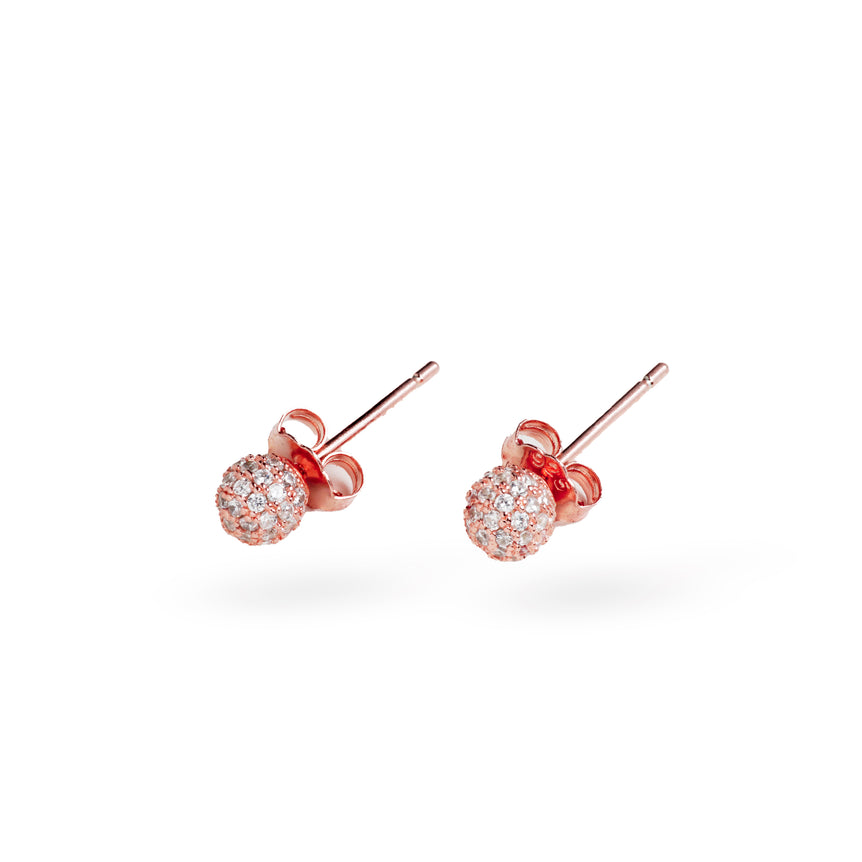 Rose gold minimal elegant earrings