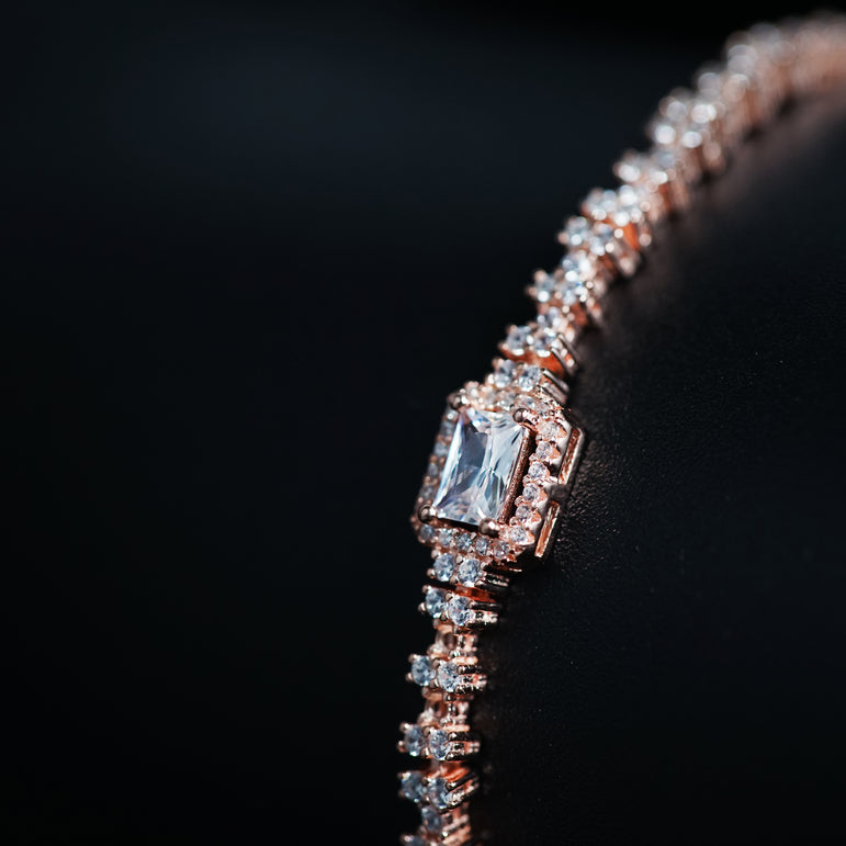 Ethereal Gemstone rose gold Bracelets