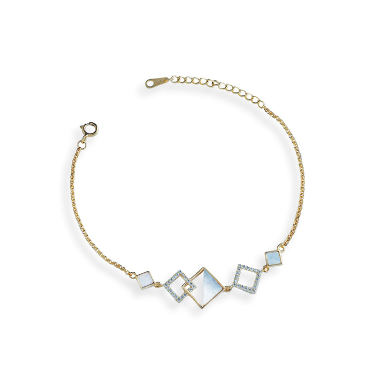 Elegant Square Pearl finish bracelets