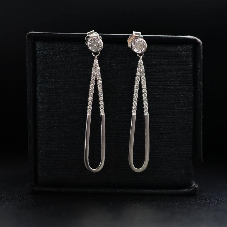 Pendulum Dream Silver Earrings