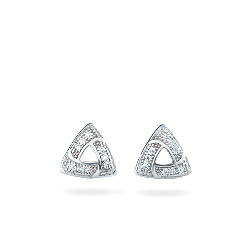 Triangled silver Earrings