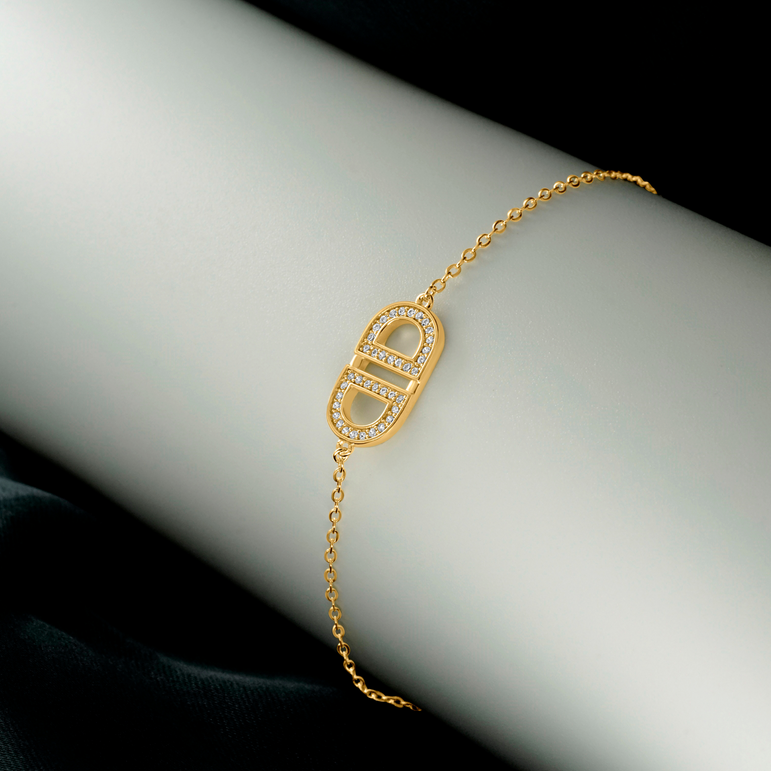 Golden classy elegant bracelet
