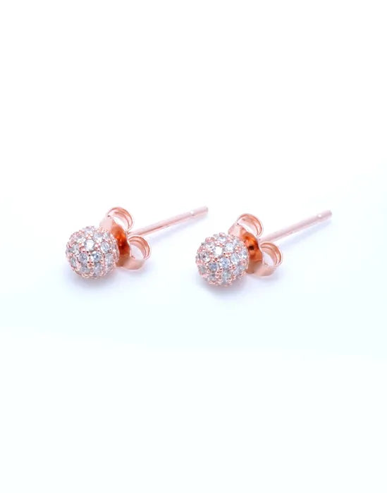 Rose gold minimal elegant earrings