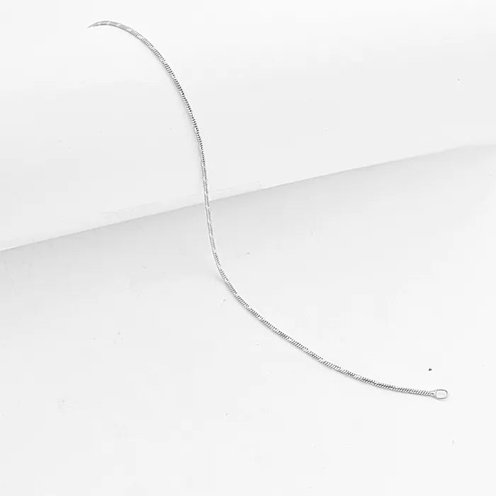 Silver Classic Chain Anklet