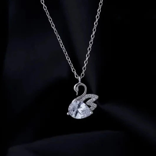 Swarovski silver chain